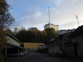 Byggnader vid Soabs industrianläggning i Mölndals Kvarnby, år 2007. Anläggningen användes vid fototillfället av Hexion Speciality Chemicals Sweden AB.