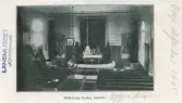 Interiör från Hälleberga kyrka. Ur Växjö stiftskatalog 1925.