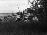 Badplats vid Hjälmaren, 1930-tal