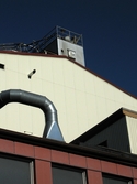 Byggnad vid Soabs industrianläggning i Mölndals Kvarnby, år 2007. Anläggningen användes vid fototillfället av Hexion Speciality Chemicals Sweden AB.
