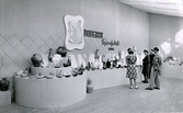 Gävles Jubileumsutställning 500 år, keramik från Bo Fajans, Travbanan i Gävle 1946.