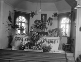 Dekoration till skördefest i Fridhems missionshus, 1929