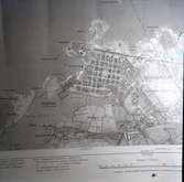 Stadskarta över Borgholm. Ekonomiska kartan 1940-tal.