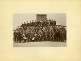 Gruppbild militärer, 1880-tal
