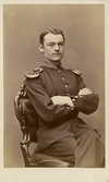 Porträtt av man i uniform, 1880-tal