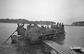 Pråmtransport av hästar, 1940-tal