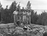 Utflykt till Skurberget vid Hjälmarbaden, 1930-tal