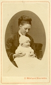 Porträtt av Sophie och dottern Eva Fredrika Treschow, 1873