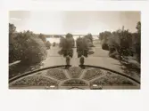 Parkanläggning vid Bystad herrgård, 1930