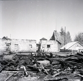 Ladugårdsbrand i Södvik 11 maj 1957.