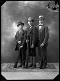 Tre unga män med gevär