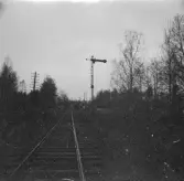 Järnväg och semafor.