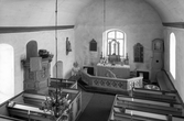 Vittaryds kyrka, interiör, 1952.