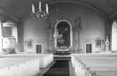 Sjösås nya kyrka, interiör, 1952.