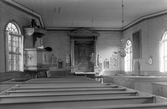 Kråksmåla kyrka, interiör, 1945.