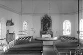 Nuvarande Kristdala kyrka uppfördes i slutet av 1700-talet efter ritningar av arkitekt Jacob Wulff och invigdes 1792. Altaruppsatsen är tillverkad av bildhuggaren Jonas Berggren. Nuvarande altartavla är målad 1856 av Sven Gustaf Lindblom.