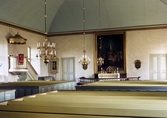 Nöbbele kyrka, interiör, 1971.