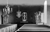 Angelstads kyrka, interiör, 1946.