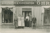 Vykort - Öhrman och Melander Manufaktur & Klädesaffär, Svartbäcksgatan, Uppsala