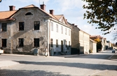 Hörnet Bäckgatan/Nygatan, Växjö. 
Färgfoto ca 1970.