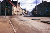 Storgatan, Växjö. Till vänster kvarteret Tegnér och till höger kv. Ödman, i korsningen Storgatan/Liedbergsgatan.