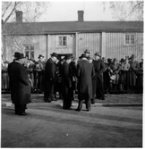 Vägbro över Ume älv i Umeå. Vid invigningen 1949.