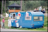 Rastplats med kioskvagn.