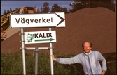 Kalix, skyltvisning till vägverket.