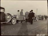 Anläggande av betongväg.