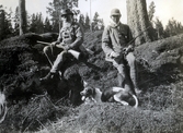 På jaktpass i Brevenskogarna 1910-tal