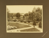 Plantering vid Bystad herrgård, ca 1920