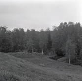 Avesta stad, tråbacken, kvarnplats med grundmurar.