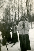 Skidfärd vid Ulvshyttans herrgård, 1915