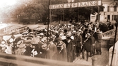 Folksamling i Evian les Bains, 1918