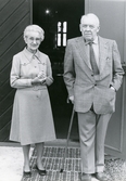 Anna och Carl Gripenstedt på Bystad herrgård, ca 1980
