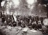 Kokövning, Kronobergs hed.
Meniga med några underofficerare.
Efter 1895.
