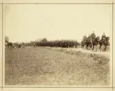 Fältövning för I 11, marschkolonn.
Östra Ljungby, Skåne, 1889.