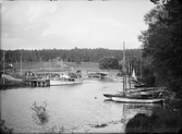 Ångfartyget Ekoln II vid Ekolns Segelklubbs hamn vid Prins Gustafs bro, Uppsala före 1926