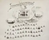 Infanteriskjutskolan 1898 (Rosersberg). 
Ett antal foton av ansvariga officerare och deltagare, med tre bilder från Rosersberg upptill.
Översta raden fr.v.: B.I. Boustedt, C.G. von Zweigbergk...K.J.W.R. Bergenstråhle, J.C. Lemchen, C.J. von Koch, C.A. Falkenbergh, K.A. Genberg, W.A. Hamilton.