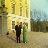 Johan och Eva Gripenstedt vid Nynäs slott, 1973