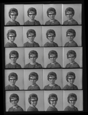 Porträtt, polyfoto. Agneta Karlsson, 
Eriksgatan 6, Kolbäck. Ur Gustaf Åhmans samling.