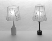 Två bordslampor