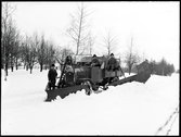 Vägstyrelsens snöplog, mars 1927.
Ur Gustaf Åhmans samling.