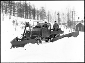 Vägstyrelsens snöplog, mars 1927.
Ur Gustaf Åhmans samling.