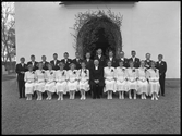 Konfirmanderna i Kolbäck, 1952.
Ur Gustaf Åhmans samling.