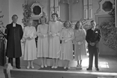 Konfirmation i Norrbyås Kyrka, 1940-tal