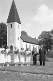 Konfirmation i Norrbyås kyrka, 1940-tal