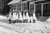 Skolkökselever på Fridhems skola, 1940-tal
