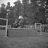 Ryttartävling vid Lugnets idrottsplats, 1940-tal