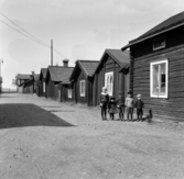 Falun, Blindgatan mot Östanforsån i Falun 1914.